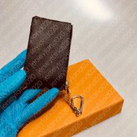 KEY POUCH M62650 POCHETTE CLES Designer Fashion Womens Mens Key Ring Credit Card Holder Coin Purse Luxury Mini Wallet Bag Charm Brown Canvas