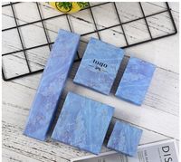 [DDISPLAY] Kreativer Marmor Tiefblauer Schmuck Geschenkbox Glamour-Ring-Boxen Monatliche Ohrring Kleiner Schmuck-Anzeige Feinness-Halsketten-Paketkasten