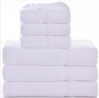 toalla blanca de algodón puro grueso adulto toalla de baño 70 x140cm 450g de algodón de fibra larga de utilizar para la fábrica de cinco estrellas del hotel hostal de la venta directa de compra