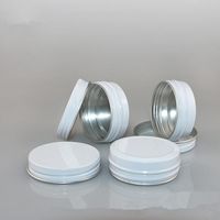 15g aluminium pots vide crème cosmétique de maquillage Baume à lèvres brillant métallique en aluminium Tin Containers NO346