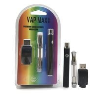 Комплект Premium VAP MAX E A CiGarette Kit 350mah Vertex Предварительно нагревая VV Батарея VV С 0,5 мл 1,0 мл Картридж USB Зарядное устройство для ручек
