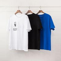 Herren-Stylist-T-Shirt Bla Tees Schwarz Blau Herrenmode-Stylist-Briefdruck-T-Shirts Sommer-Qualitäts-Kurzarm S-XXL