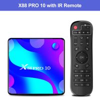 X88 PRO 10 TV Box Android 10 4GB 64GB Rockchip RK3318 Dual WIFI USB3. 0 Netflix Youtube 4K Media Player