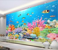 Fondo de pantalla personalizado Foto 3d papel tapiz Ultra HD Submarino Reef TV Fondo Pared paisaje Mejoras para el hogar 3d