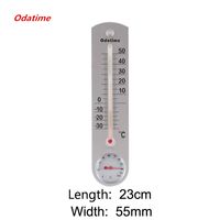 Odatime New Wall-Mounted Simple Thermometer and Hygrometer Home Decoration Indoor Outdoor Temperature Humidity Meter with Mercury Pointer