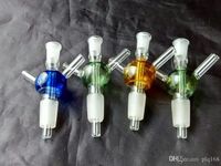 Coloured ball tee Bongs Oil Burner Pipes Water Pipes Glass P...