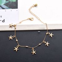 S1029 Hot Fashion Jewelry Starfish Pendant Charms Anklet Cha...