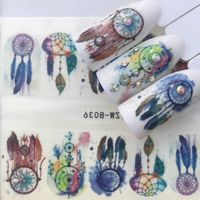 1 st Dreamcatcher Acrylic Powder Crystal Design False Tips Nails Art Builder för manikyr