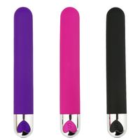 13.7cm Vibrador recargable USB de 10 velocidades Bala Vibradores punto G estimulador del clítoris vibración masajeador juguetes anales del sexo para las mujeres