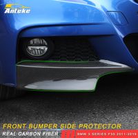 Auto Car Real Carbon Fibre Front Side Bumper Fender Frame Protector Cover Akcesoria Dekoracja Dla BMW 3 Series F30 2011-2019