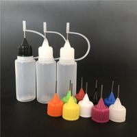 10 mL 15 mL PE pinhole garrafa tubo de agulha garrafas de cobertura essencial pigmento óleo garrafa de água cosmético DHL livre plástico