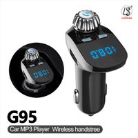 G95 Bluetooth Car FM Transmissor Modulador MP3 Player Sem Fio Handsfree Música Áudio com Carregador de Carro de Interface USB 2018
