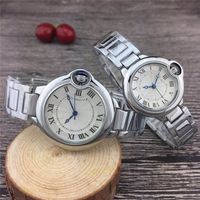 2020 Niza Buena Nueva reloj de plata del reloj de manera inoxidable de los hombres reloj de pulsera Relojes de Stell mujeres amantes unisex reloj de cuarzo