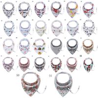 56 Styles Baby Bibs with Pacifier Clip Cotton Infant Feeding...