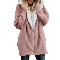 겨울 여성 재킷 코트 숙녀 따뜻한 점퍼 카디건 여성 양털 가짜 모피 코트 까마귀 outwear manteau femme 플러스 크기 5XL