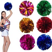 pompons fête de Noël Cheerleading 50 g Acclamation pompom métalliques Pom Pom produits Cheerleading beaucoup de couleurs pour votre choix SN86