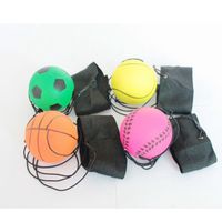 Kauçuk El Atma Köpük Topu Floresan Streç Bilek Bandı Ball 6.3 cm Kauçuk Topu ZZA405