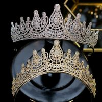 Hoge kwaliteit prinses hoofdband dansfeest kroon ingelegd crystal kam tiara bruiloft haaraccessoires mode-sieraden