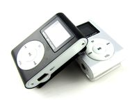 Mini Clip Digital MP3-muziekspeler met LCD-scherm Oortelefoon USB-kabel Retail Box Verpakking Ondersteuning Micro SD TF-kaartsleuf Muziekspelers