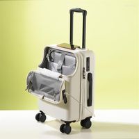 Suitcases Travel Suitcase Carry On Luggage With Wheels Cabin Rolling Trolley Bag Men's Business Lightweight261h