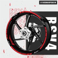 Motorcycle inner ring stripe reflective stickers decorative logos and decals rim protection tape for APRILIA RSV4 rsv 4232U