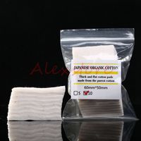 Wholesale Mini package Authentic Japanese pure organic cotton Wicks cotton fabric japan pads For DIY RDA Vape PK Koh Gen Do Puff