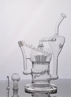 Wholesale Newest JM Flow glass bong glass water pipes glass bongs with mm joint with Inline Perc Recycler