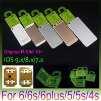 Wholesale R SIM R SIM plus RSIM Rsim10 Unlock Card for iphone s S S ios9 X G G CDMA Sprint AU Softbank s direct use no Rpatch