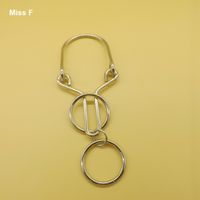 Wholesale Chinese Wire Puzzle Unlock Ring Solution Toy Adult Educational Game Ping Pong Metal Ring Puzzle