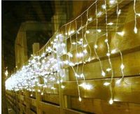 Wholesale 5M LEDs lights flashing lane LED String Icicle lamps curtain Christmas home garden festival White v v EU UK US AU plug