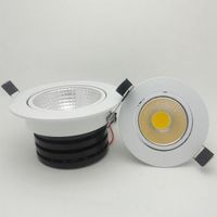 Wholesale Dimmable LED Recessed Downlights adjustable COB Ceiling lamp fixture W W W W W for kitchen home V V
