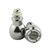 Wholesale Dual quartz coil wax atomizer titanium nail coils replacement for glass globe dome bho oil vape pen