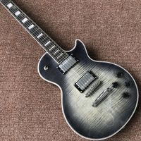 Wholesale new black burst color custom shop electric guitar with chrome hardware high quality hot selling Chinese guitarra