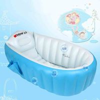 Wholesale Blue Pink Kids Inflatable Swimming Pool Portable Baby Toddler Bathtub Eco Friendly Safe Children Playing Pool Swimming Accessories SK566