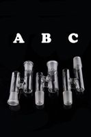 Wholesale 3 Style glass bong adapter male to female joint mm mm female to male converter glass adapter joint for glass bong