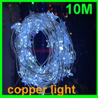 Wholesale DHL Free m lights Led copper string lights V LED Fairy Light Decoration Light Star Shaped LED String Lights for Christmas