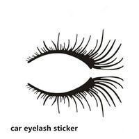 Wholesale car headlight sticker Charming car body sticker Black False Eyelashes car eye lash Sticker atp240