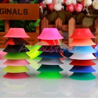 Wholesale Ego Suckers e cigarette silicone sucker rubber base holder silicon display stands rubber caps pen stand for battery ego t evod ecigs vape