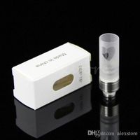 Wholesale New design Long Pyrex Glass Ego drip tips clear drip tip mouthpiece stainless Scrub drip trip Wide Bore Sandblasting driptip for rda