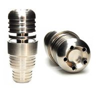 Wholesale 5 Hole Domeless Convertible Titanium Nail mm mm Adjustable Male or Female in stock
