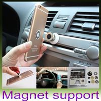 Wholesale Magnet Car Holder For Iphone Accessories GPS Cradle Kit For Samsung Stand Display Support Magnetic Smart Mobile Phone Car Holder