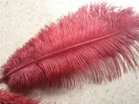 Wholesale inch burgundy Ostrich Feather plume wine color for wedding centerpiece decor event party supplies decor
