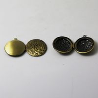 Wholesale Beadsnice picture locket charm locket pendant oval antique bronze double locket nice gift for her handmade accessories supplies ID