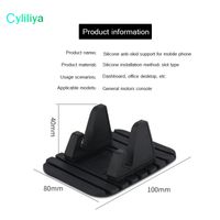 Wholesale Silicone Car Holder Soft Silicone Desktop Anti Slip Mat Holder Stand Bracket For Mobile Phone Universal