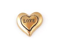 Wholesale 20PCS Gold Color Love Word Letter Charm DIY Heart Floating Locket Charms Fit For Glass Memory Locket