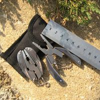 Wholesale Portable Multi Function Folding Pocket Tools Plier Knife Keychain Screwdriver