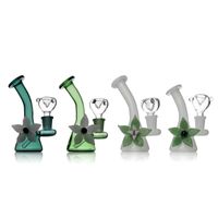 Wholesale Oil rigs HOOKAH bongs perc beaker glass water pipes for smoking with stars design