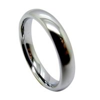 Wholesale White Tungsten Carbide Wedding Bands for his and her Domed Polished Classic Wedding Ring Band mm mm Statement Couple Rings Jewelry Sets