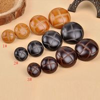 Wholesale 15 mm shank Buttons plastic imitaiton leather for clothes suit dress handmade Gift Box Scrapbook Craft DIY favor Sewing