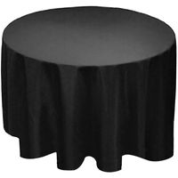 Wholesale Factory Supply quot Round Polyester Tablecloth Table cover Cloth White black ivory Wedding party